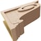 Ekena Millwork 6"W x 18"D x 12"H Classic Scroll Rough Cedar Woodgrain TimberThane Corbel, Primed Tan CORUR06X18X12SCRRCPR - alternate 3